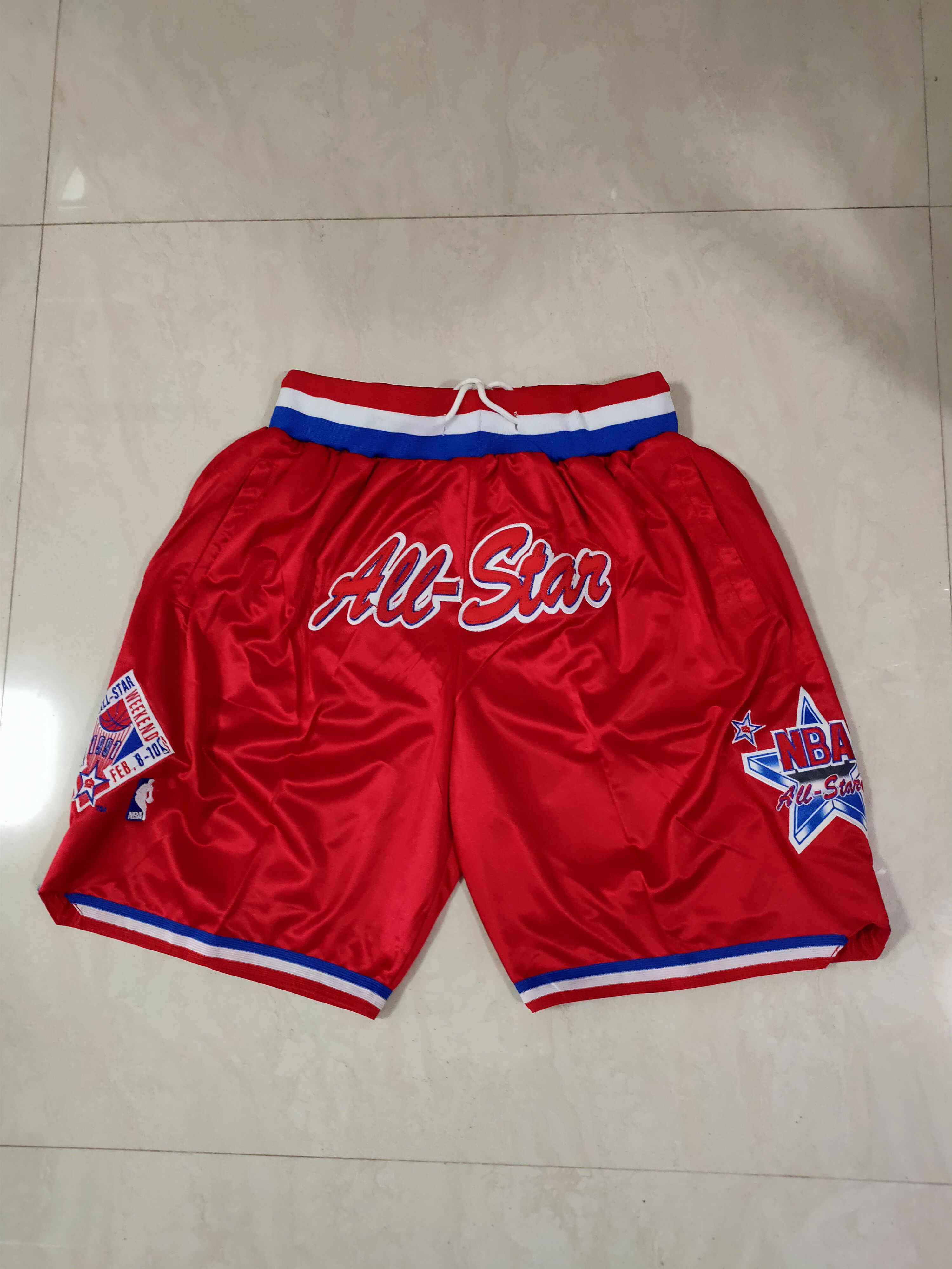 Men 2021 2003 all star Red Shorts->more jerseys->NBA Jersey